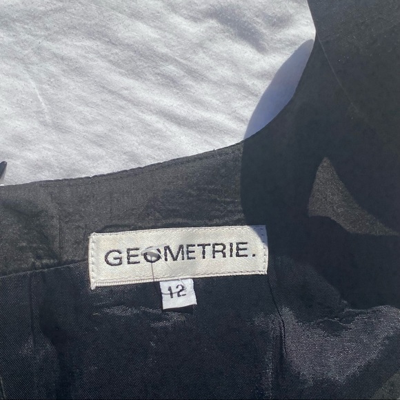 Vintage Geometrie Silk Dress - Picture 4 of 6